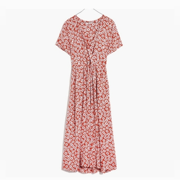 Madewell Clara Midi Dress Falling Daisies Flowy Fairy Dress Size XL - Picture 4 of 11